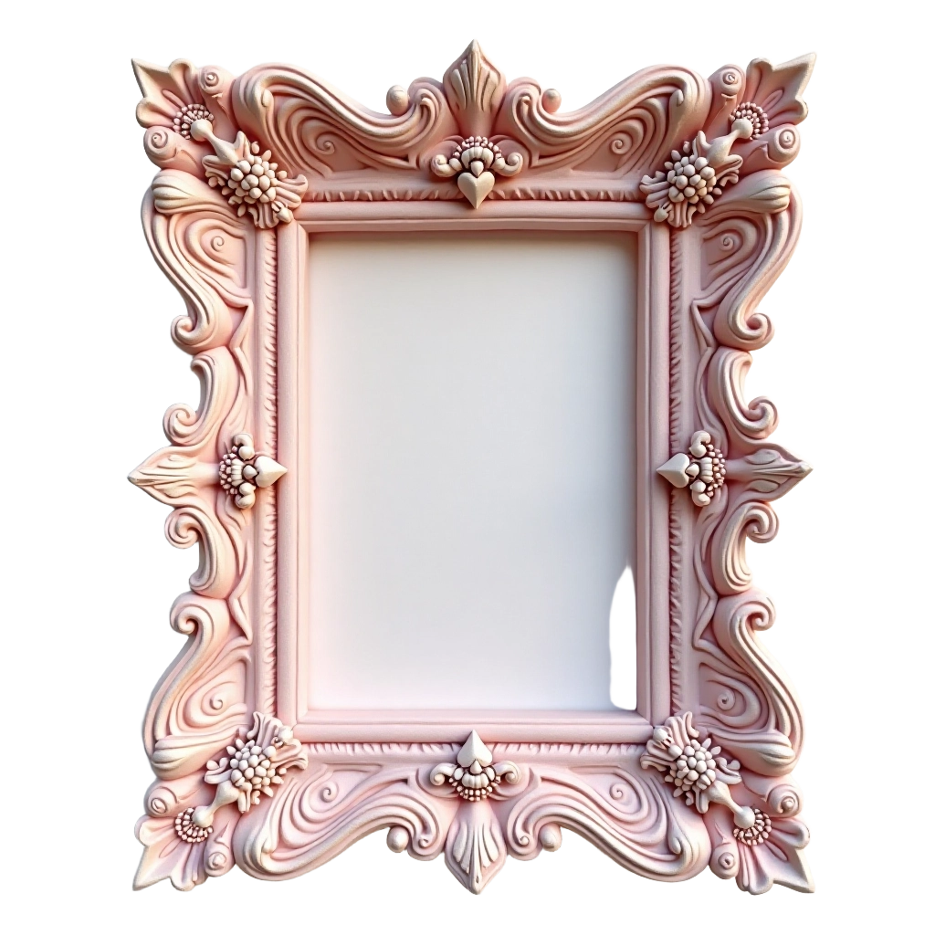 Ornate Pink Picture Frame